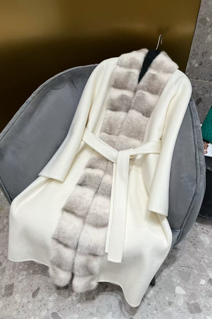 Lily Dreamy Coat - Cashmere Fur Mink